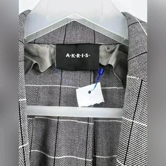 Akris Punto Alan Plaid Wool Jacket NEW - Picture 4 of 8